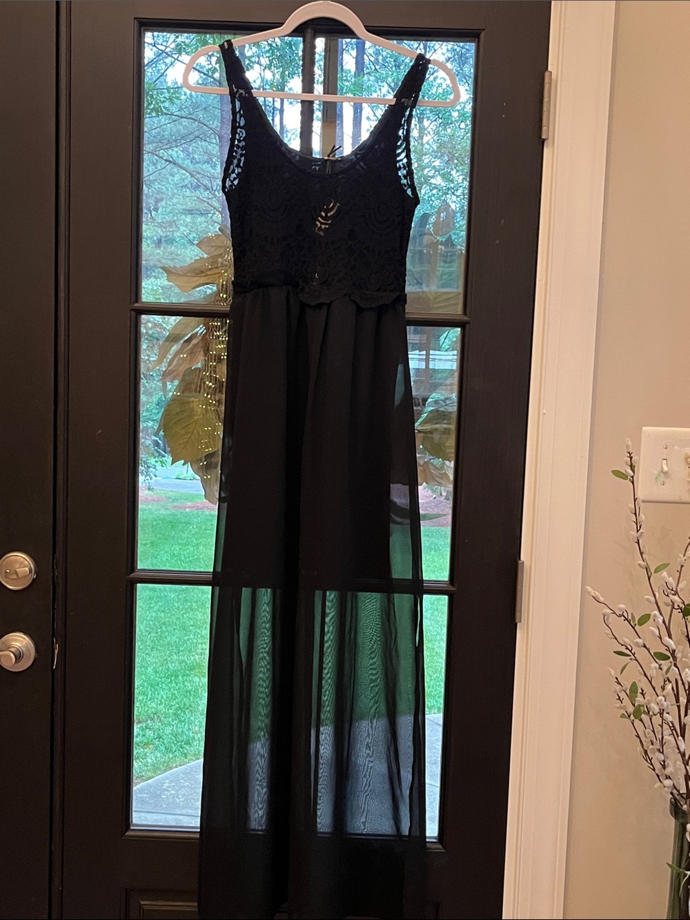 DIVIDED Lace Chiffon Split both Sides NWT